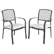 Carver Chairs 2 Pack with Cushion
