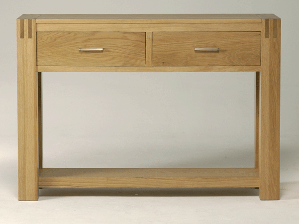 orly Oak Hall Console Table - 2 Drawers