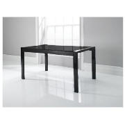 ORNELLA High Gloss Dining Table Black