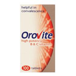 Orovite High Potency B and C Vitamin Tablets