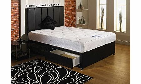 Ortho King Size 50 divan bed 2 drawer with orthopaedic mattress.