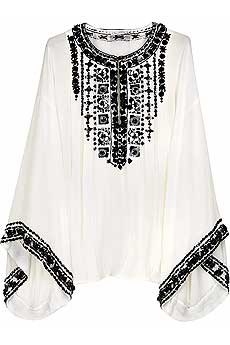 Oscar de la Renta Embellished short kaftan