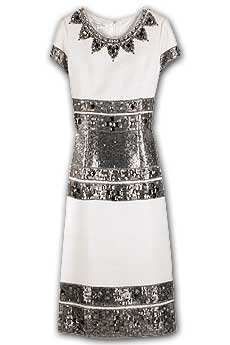 Embroidered cocktail dress