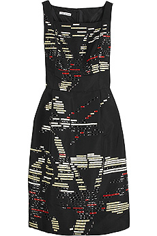 Enamel embroidered dress