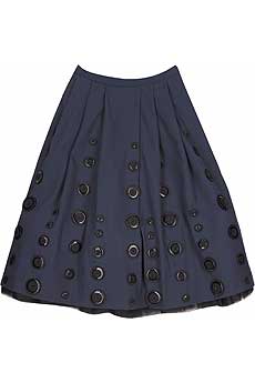 Oscar de la Renta Full cotton twill skirt