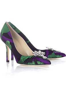 Oscar de la Renta Satin brocade pumps