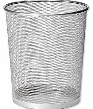Osco Mesh Waste Bin Lightweight Sturdy Scratch-resistant W275xH350mm Silver Ref WB35 S
