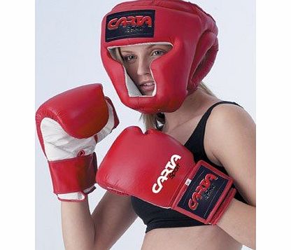 OSG 16oz Elastic Wrists Kickboxing Leather Sparring Boxing Training Punching Gloves