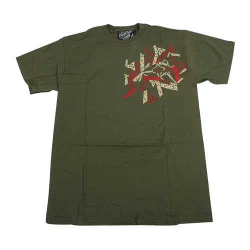 O`Shea Mens OShea Offset Tee Army Green