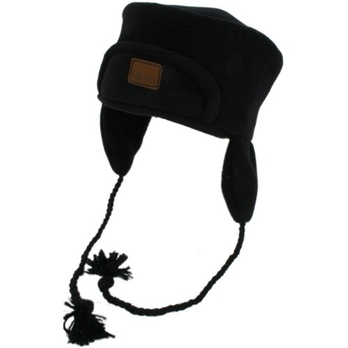 Mens OShea Polartec Recycled Trapper Hat Black