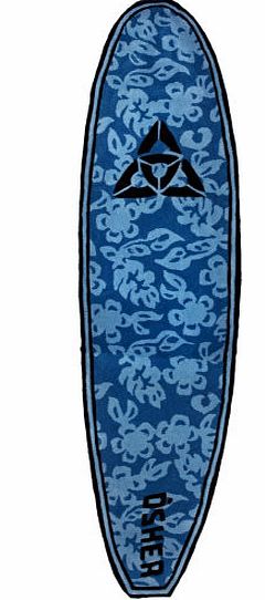Surfboard Rug - Blue Floral
