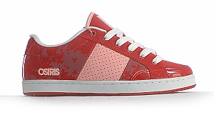 Osiris Ladies Clint Ws Ladies Skate Shoe - F1 Red/Quartz Pink