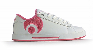 Osiris Ladies Serve Icon Ladies Skate Shoe - White/Raspberry