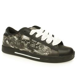 Osiris Male Abel Iii Leather Upper Fashion Large Sizes in Black and White, White and Black