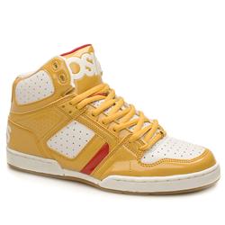 Male Bronx Leather Upper Fashion Large Sizes in Yellow