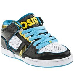 Osiris Male Nyc 83 Bronx Mid Leather Upper Fashion Large Sizes in Black and White