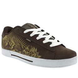 Male Osiris Serve Suede Upper Fashion Trainers in Brown