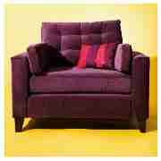 Oslo Armchair, Velvet Plum
