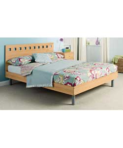 Beech Double Bedstead with Luxury Firm