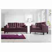Oslo Large Sofa, Velvet Plum