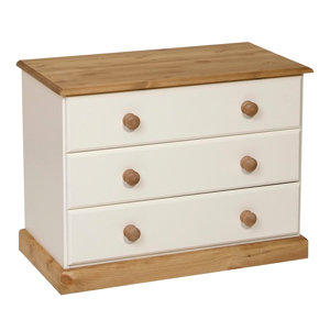 oslo painted 3 drawer chest