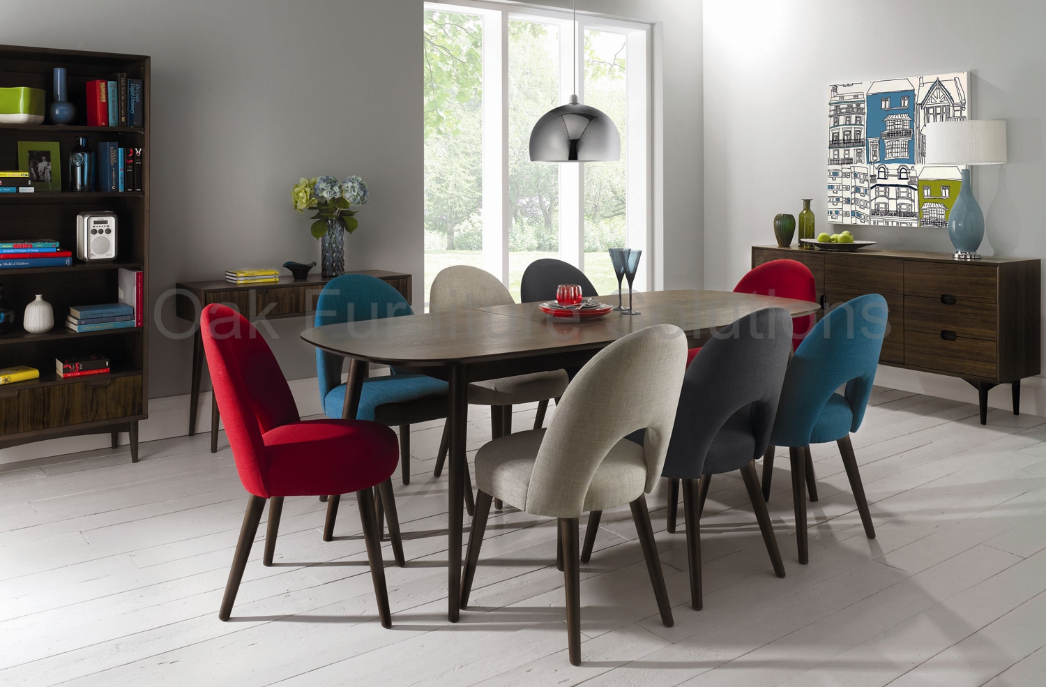 Oslo Walnut Extension Dining Table and Extensive