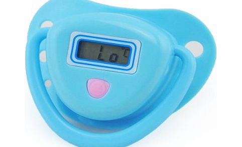 Blue Baby Infant LCD Digital Nipple Pacifier Soother Thermometer Temperature Tester