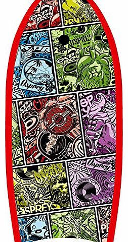 Osprey 42`` XPE ``Page`` Body Boogie Board Bodyboard with HDPE Slick - Red