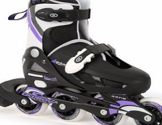 Osprey Girls Inline Skates - Black/White/Purple, Size 12-1