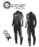 Osprey (Osprey) Junior OSX Full Wetsuit 10-12 Years Chest 30` (Black)