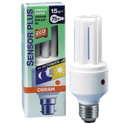 15w Dusk to Dawn Energy Saving Sensor Lamp - ES Fitting