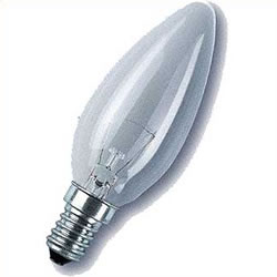 osram Clear 40w SES Candle Lamp Pack of 4