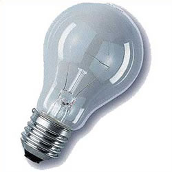 osram Clear 60w ES GLS Lamp Pack of 2