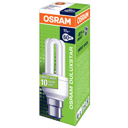 Osram Energy Saving 11w Bayonet Cap Bulb