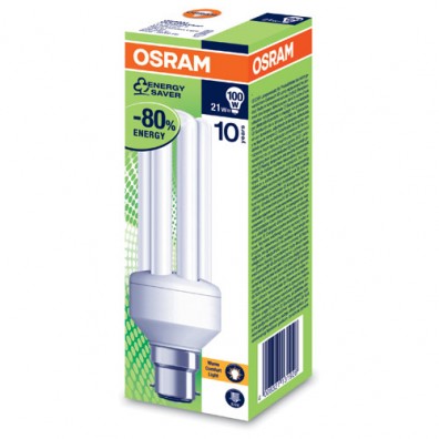 Osram Energy Saving 21w Bayonet Cap Light Bulb