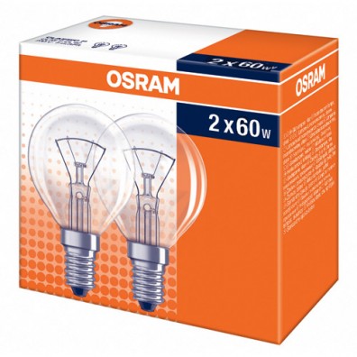 Osram Globe Mini 60W SES Twin Pack 4.00832E 12