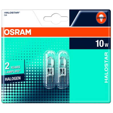 Osram Halogen 10W G4 2 Pack 4.00832E 12