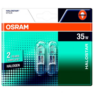 Osram Halogen 35W GY6 Twin Pack 4.00832E 12