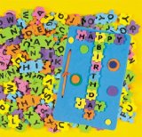 520 Awesome Self-Adhesive Foam Alphabet Puzzle Pieces