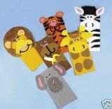 Zoo Animal Paper Bag Puppet Craft Kit x 12