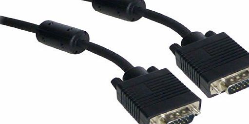 Other 15 METERS SVGA / VGA - SVGA / VGA (MALE - MALE) COMPUTER MONITOR CABLE ** ALSO SUITABLE FOR PLASMAS LCDs LEDs PROJECTORs TVs** 15M VGA CABLE (M/M)