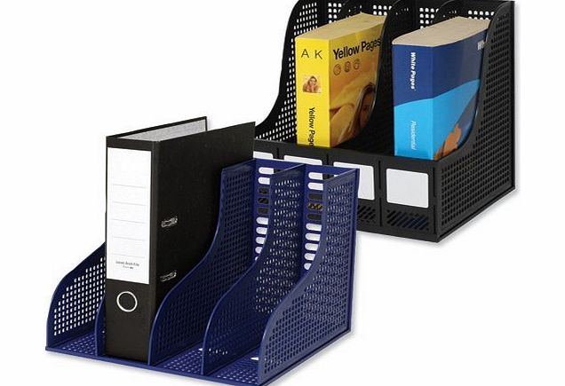 Other Arnos Eco Tidy Storage Rack for Lever Arch Polypropylene 4 Sections W320xD265xH310mm Black Ref E147