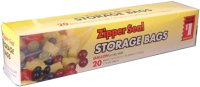 Zipper Seal Storage Bags 20 Bags (10in. x 11in.)