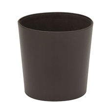 Other Bin Waste Paper Oval Faux Leather Brown