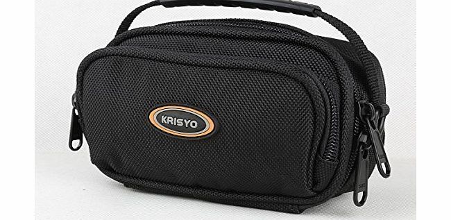Black Nylon Shoulder Waist HD DV Camcorder Case Bag For Canon LEGRIA HF R47 R56 R506 Mini, Mini X R57; SONY HDR CX240E MV1 PJ240 CX330E; Panasonic HX-DC3 HC-V550 HC-V130 HC-V250 HC-V510 HC-V210 HC-V52