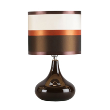 Bretton Table Lamp Chocolate and Orange