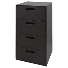 Drawer Unit Four Drawer Faux Leather