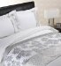 Embroidered Frosted Leaf Duvet Cover