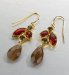 Gold Plated Penelope Flower Drop Earrings