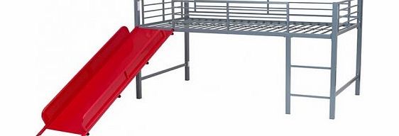 Other Kids Metal Bunk Bed Mid Sleeper Cabin With Play Slide Single Bed Frame New